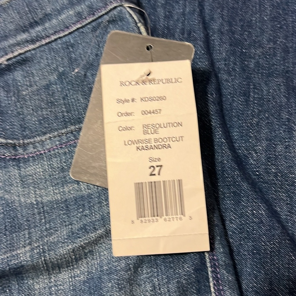 Rock and Republic lowrise boot cut Kasandra 27 jeans - Picture 3 of 5